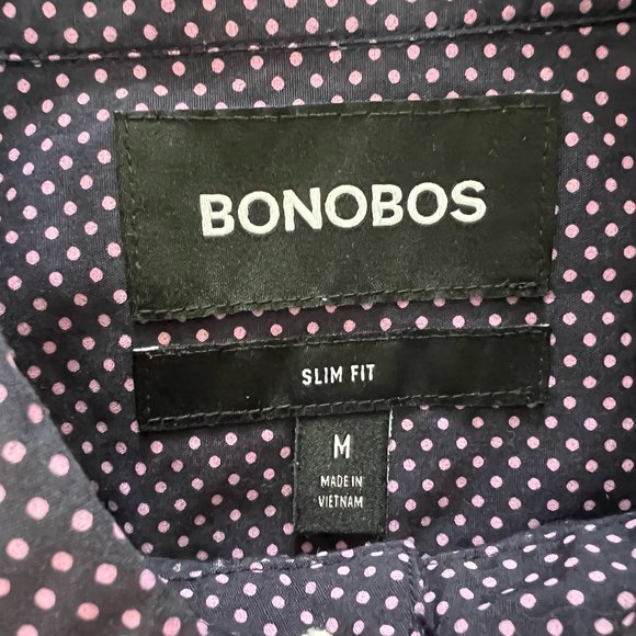 Bonobos Long Sleeved Button Down Collared Shirt - Men's L Slim - Picture 4 of 4